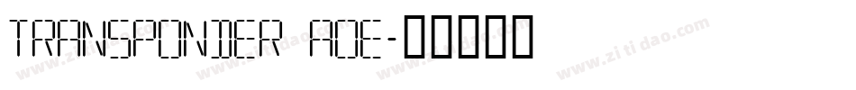 Transponder AOE字体转换